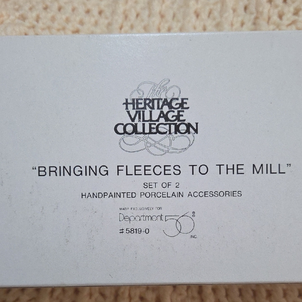 Department 56 Heritage Village Collection - Bringing Fleeces to the Mill